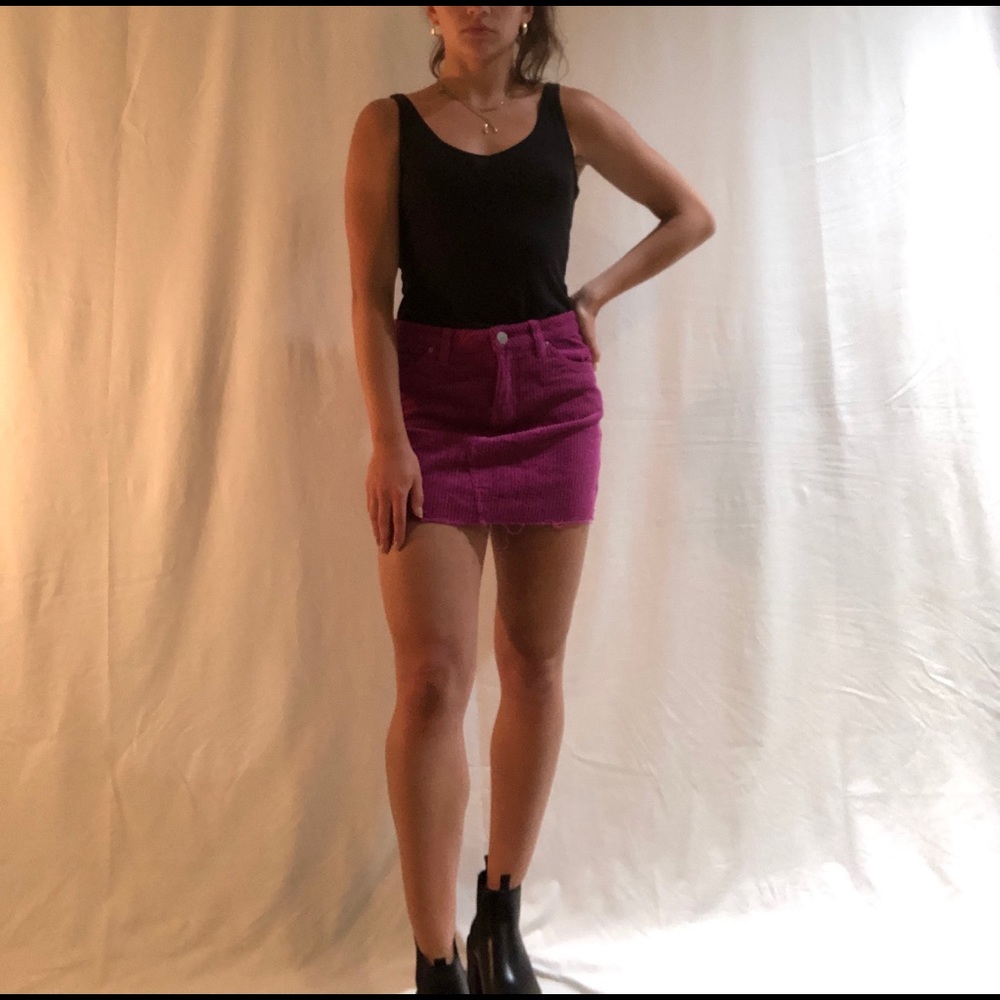 Corduroy skirt